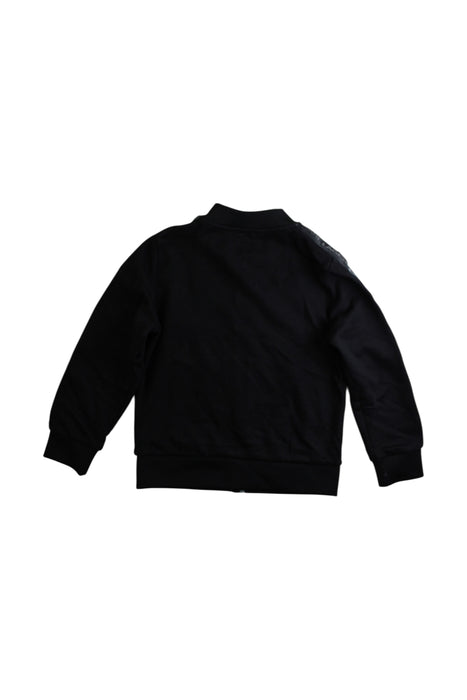 A Black Zippered Sweatshirts from Karl Lagerfeld in size 6T for boy. (Back View)