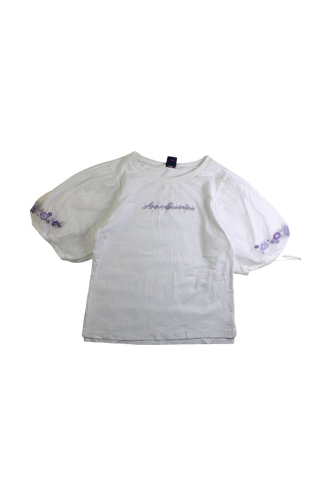 A White Short Sleeve Tops from Anna Sui in size 10Y for girl. (Front View)