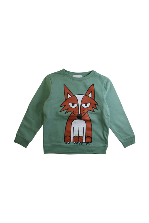 A Green Crewneck Sweatshirts from Stella McCartney in size 6T for boy. (Front View)