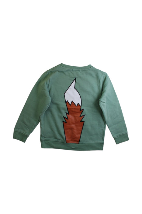 A Green Crewneck Sweatshirts from Stella McCartney in size 6T for boy. (Back View)