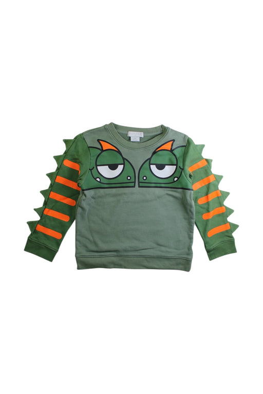 A Green Crewneck Sweatshirts from Stella McCartney in size 6T for boy. (Front View)