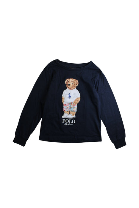 A Navy Crewneck Sweatshirts from Polo Ralph Lauren in size 5T for boy. (Front View)