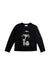 A Black Long Sleeve T Shirts from Moncler in size 6T for boy. (Front View)