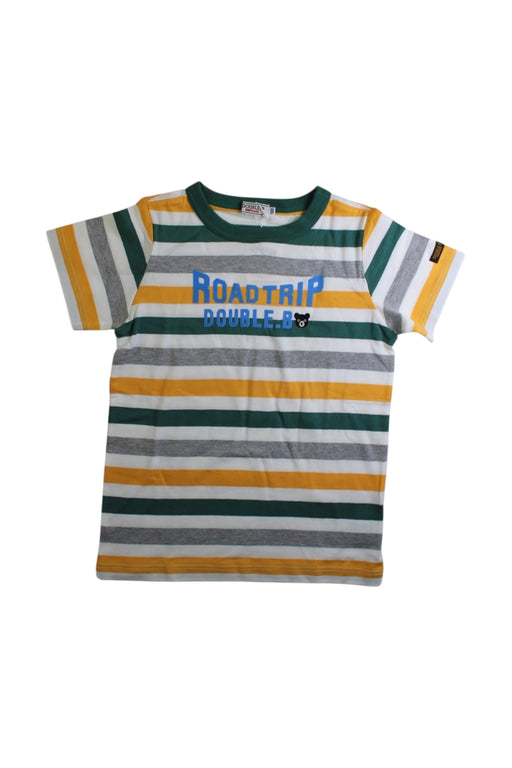 A Multicolour Short Sleeve T Shirts from Double B Mikihouse in size 5T for boy. (Front View)