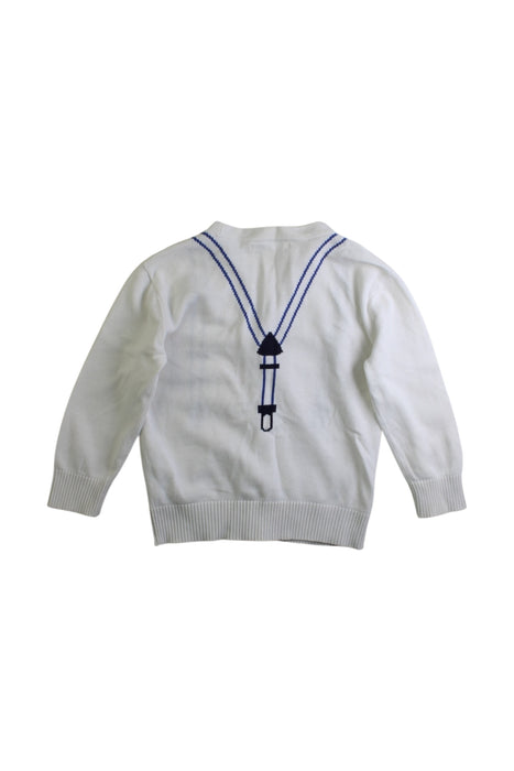 A White Cardigans from Nicholas & Bears in size 12-18M for boy. (Back View)