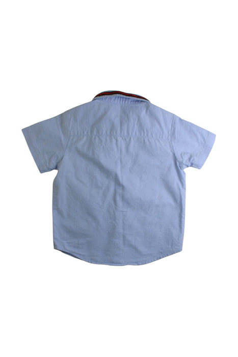A Blue Short Sleeve Shirts from Chickeeduck in size 2T for boy. (Back View)