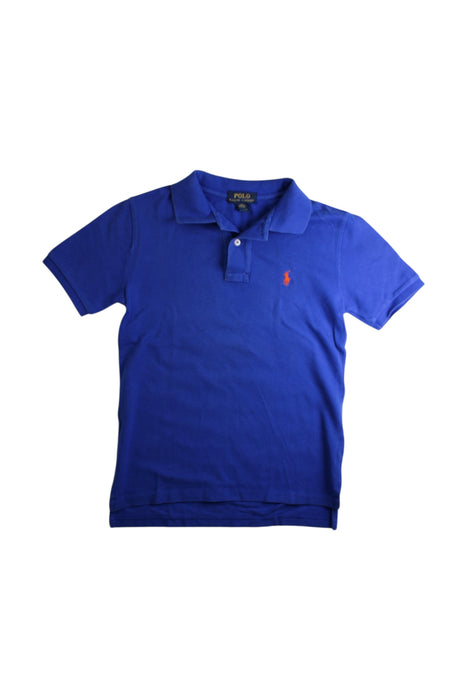 A Blue Short Sleeve Polos from Polo Ralph Lauren in size 8Y for boy. (Front View)