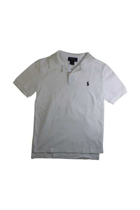 A White Short Sleeve Shirts from Polo Ralph Lauren in size 8Y for boy. (Front View)