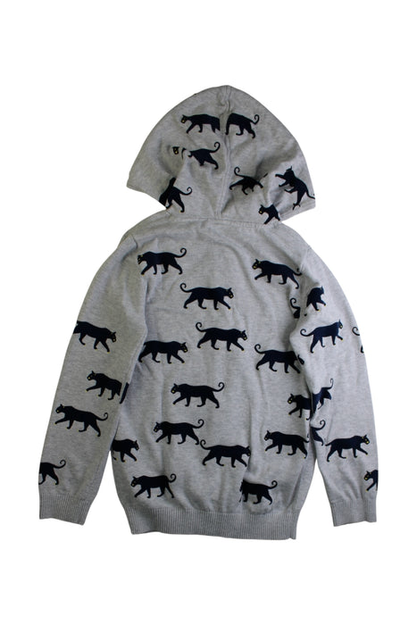 A Grey Zippered Sweatshirts from Seed in size 9Y for boy. (Back View)