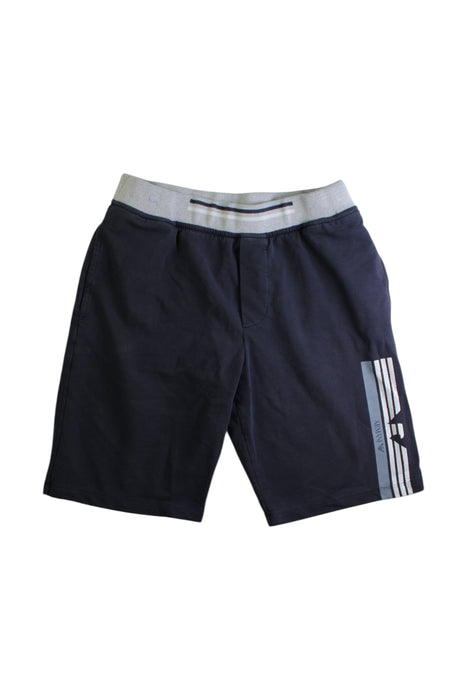 A Navy Shorts from Armani in size 12Y for boy. (Front View)