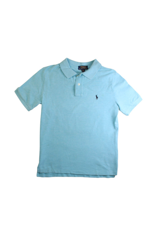 A Blue Short Sleeve Shirts from Polo Ralph Lauren in size 10Y for boy. (Front View)
