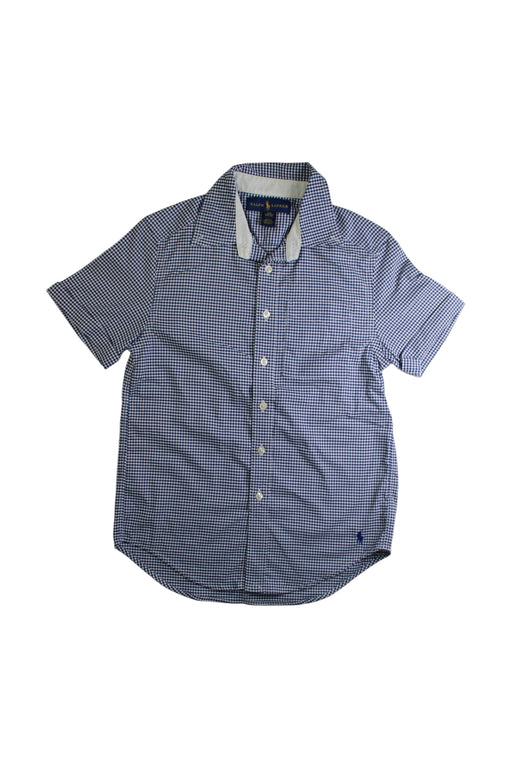A Navy Short Sleeve Polos from Ralph Lauren in size 8Y for boy. (Front View)