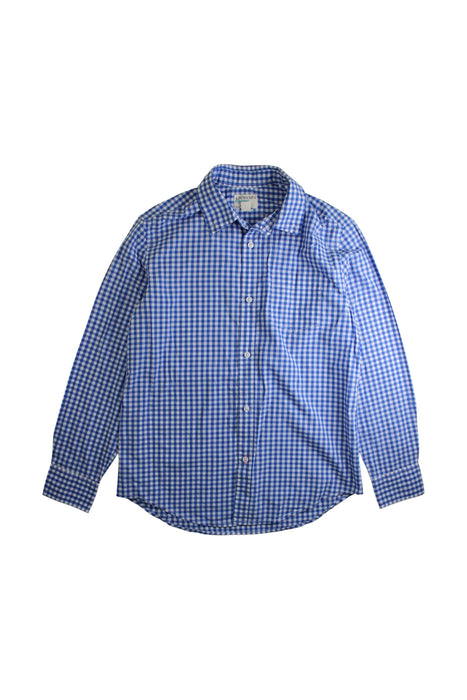 A Blue Long Sleeve Shirts from Crewcuts in size 12Y for boy. (Front View)