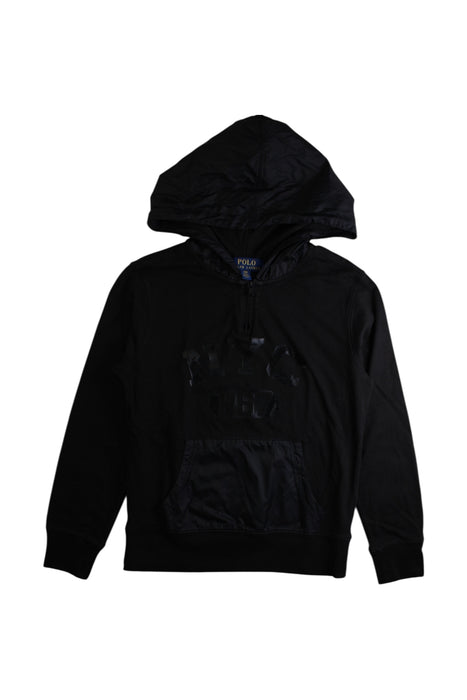 A Black Hooded Sweatshirts from Polo Ralph Lauren in size 8Y for boy. (Front View)