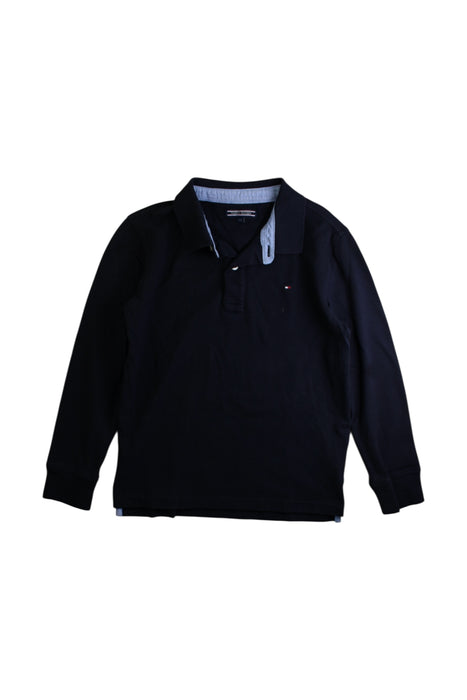 A Black Buttoned Sweatshirts from Tommy Hilfiger in size 10Y for boy. (Front View)