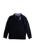 A Black Buttoned Sweatshirts from Tommy Hilfiger in size 10Y for boy. (Front View)