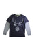 A Navy Long Sleeve T Shirts from Armani in size 10Y for boy. (Front View)