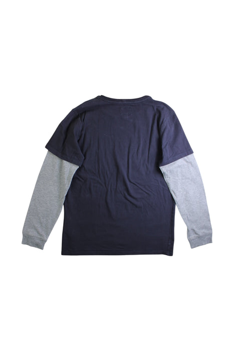 A Navy Long Sleeve T Shirts from Armani in size 10Y for boy. (Back View)