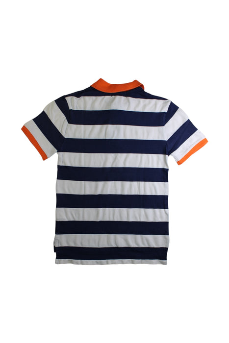 A Navy Short Sleeve Polos from Polo Ralph Lauren in size 8Y for boy. (Back View)