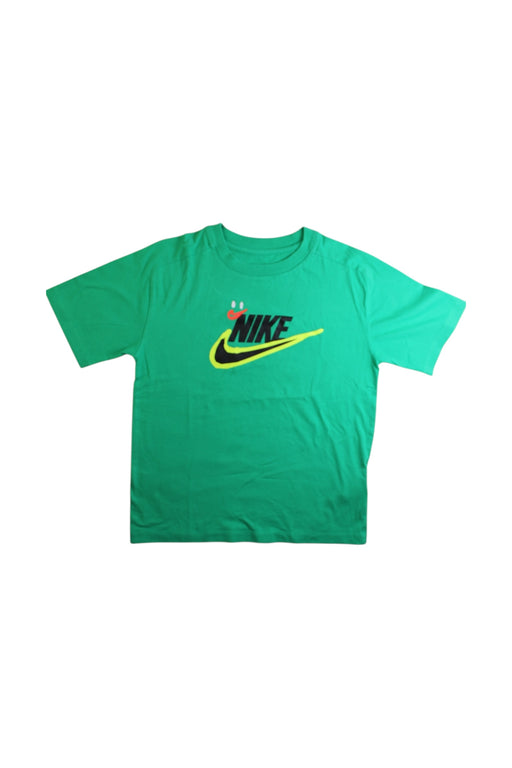 A Green Short Sleeve T Shirts from Nike in size 10Y for boy. (Front View)