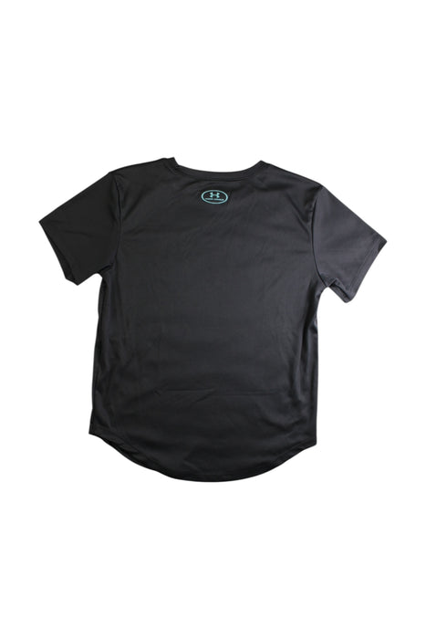 A Black Short Sleeve T Shirts from Under Armour in size 10Y for girl. (Back View)