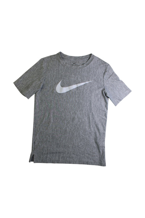 A Grey Active Tops from Nike in size 10Y for neutral. (Front View)