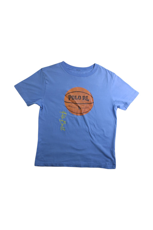 A Blue Short Sleeve T Shirts from Polo Ralph Lauren in size 8Y for boy. (Front View)