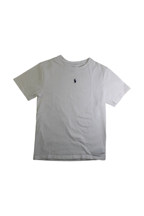 A White Short Sleeve T Shirts from Polo Ralph Lauren in size 8Y for boy. (Front View)