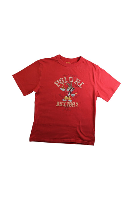 A Red Short Sleeve T Shirts from Polo Ralph Lauren in size 8Y for boy. (Front View)