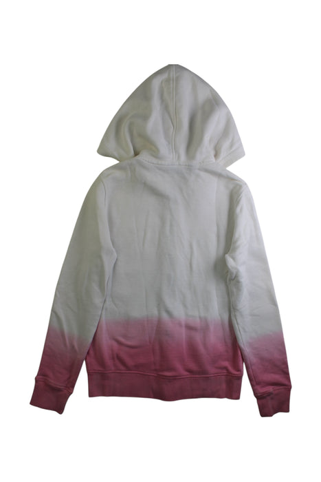 A Pink Zippered Sweatshirts from Polo Ralph Lauren in size 12Y for girl. (Back View)