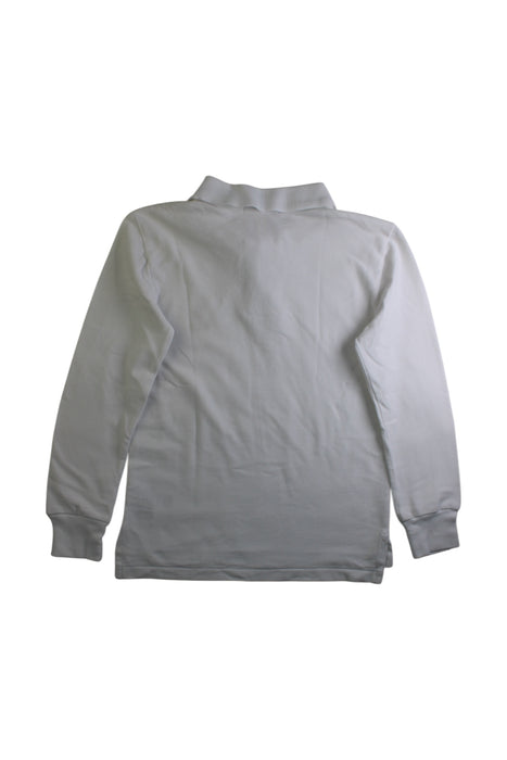 A White Long Sleeve Polos from Polo Ralph Lauren in size 8Y for boy. (Back View)