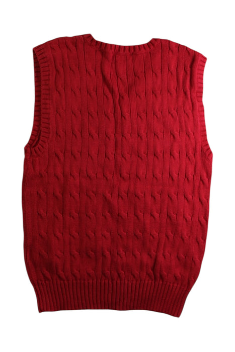 A Red Sweater Vests from Polo Ralph Lauren in size 8Y for boy. (Back View)