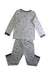 A White Pyjama Sets from The Little White Company in size 4T for boy. (Back View)