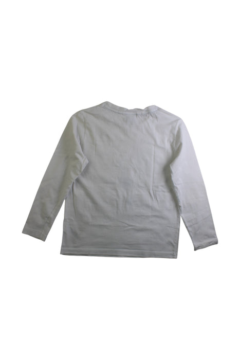 A White Long Sleeve T Shirts from Petit Bateau in size 8Y for boy. (Back View)