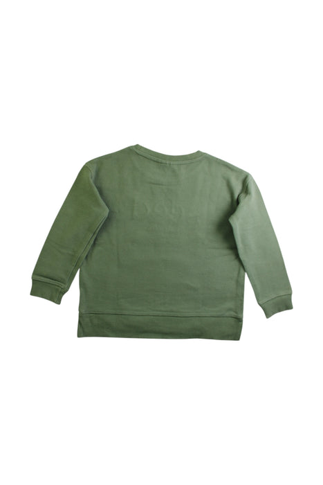 A Green Crewneck Sweatshirts from Seed in size 5T for boy. (Back View)
