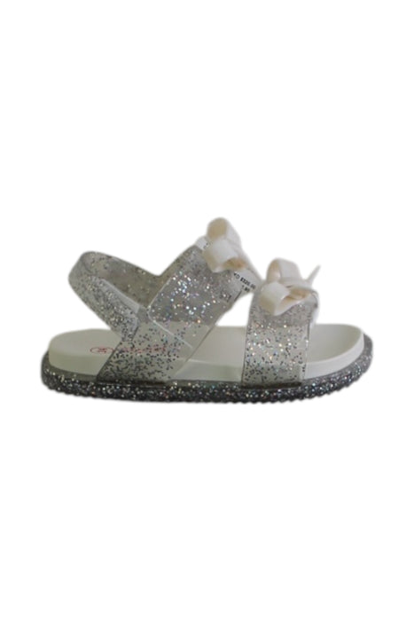 A Silver Sandals from Seed in size 3T for girl. (Front View)
