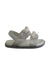 A Silver Sandals from Seed in size 3T for girl. (Front View)