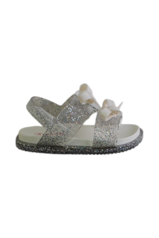 A Silver Sandals from Seed in size 3T for girl. (Front View)