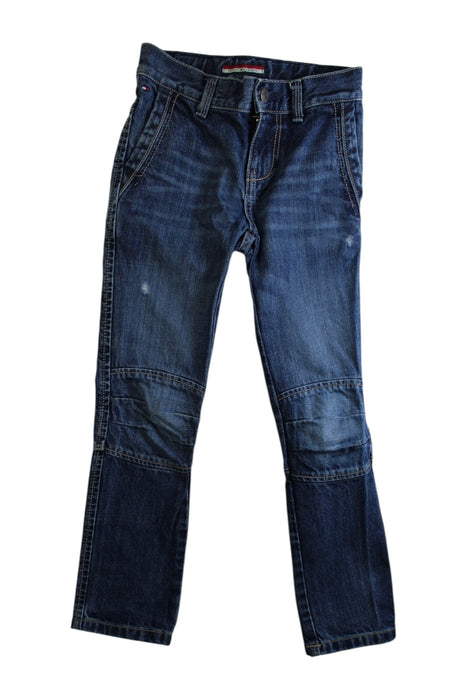 A Blue Jeans from Tommy Hilfiger in size 5T for girl. (Front View)