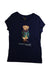 A Navy Short Sleeve T Shirts from Polo Ralph Lauren in size 6T for girl. (Front View)