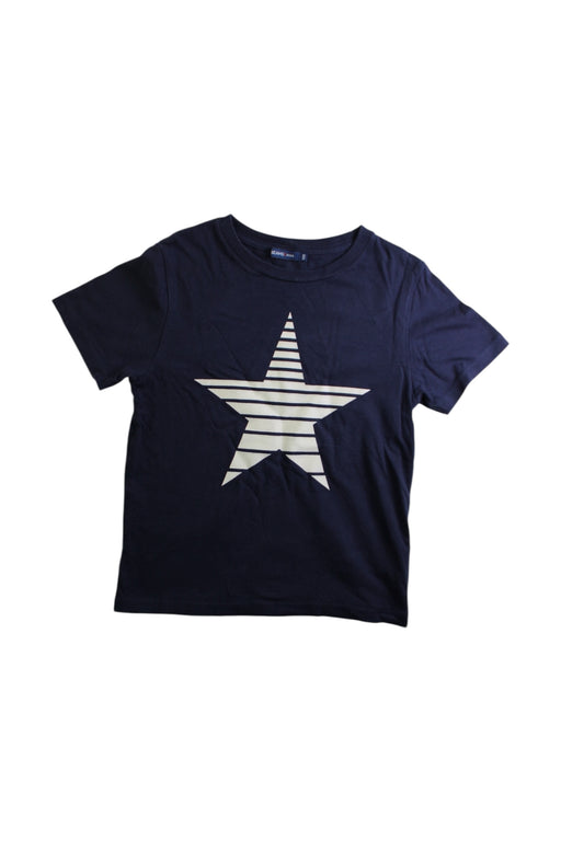 A Navy Short Sleeve T Shirts from BEAMS in size 7Y for boy. (Front View)