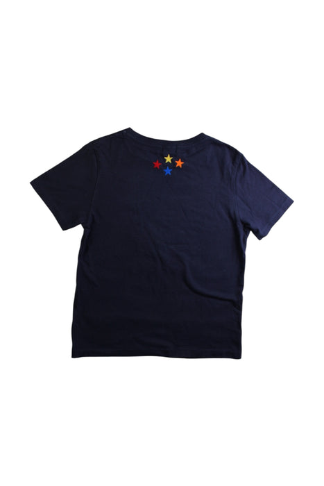A Navy Short Sleeve T Shirts from BEAMS in size 7Y for boy. (Back View)