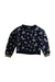 A Navy Crewneck Sweatshirts from Petit Bateau in size 4T for girl. (Front View)