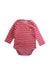 A Pink Long Sleeve Bodysuits from Petit Bateau in size 12-18M for girl. (Front View)