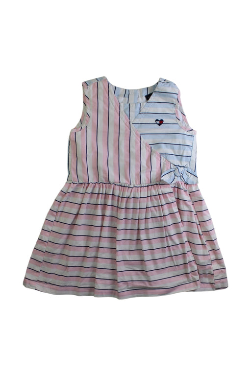 A Multicolour Sleeveless Dresses from Tommy Hilfiger in size 4T for girl. (Front View)