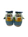 A Green Sneakers from Miki House in size 18-24M for boy. (Back View)