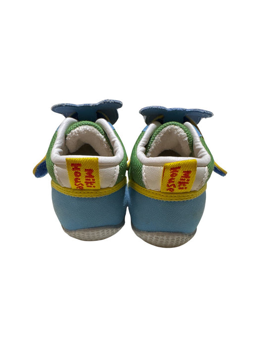 A Green Sneakers from Miki House in size 18-24M for boy. (Back View)