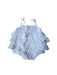 A White Sleeveless Rompers from Troizenfants in size 0-3M for girl. (Front View)