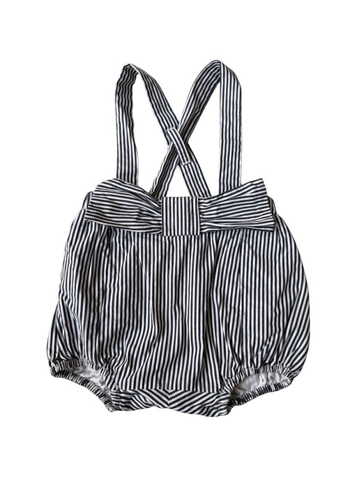 A White Sleeveless Rompers from Jacadi in size 3-6M for girl. (Front View)