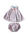 A Pink Dress Sets from Jacadi in size 0-3M for girl. (Front View)